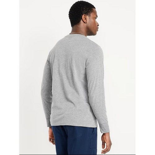 B&C Collection Long Sleeve Cotton Jersey in Heather Grey