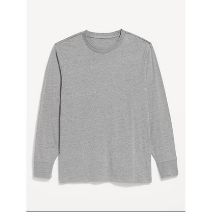 B&C Collection Long Sleeve Cotton Jersey in Heather Grey