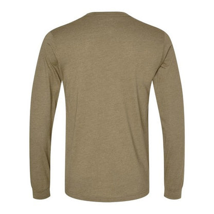 B&C Collection Long Sleeve Cotton Jersey in Heather Olive