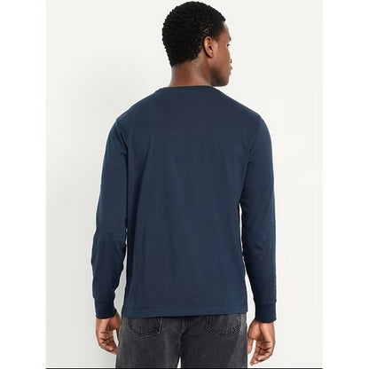 B&C Collection Long Sleeve Cotton Jersey in Navy