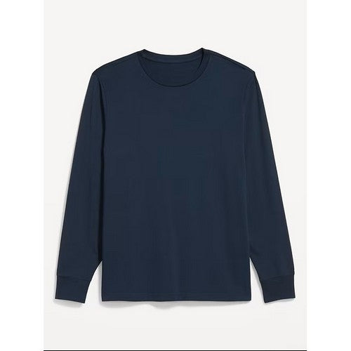 B&C Collection Long Sleeve Cotton Jersey in Navy