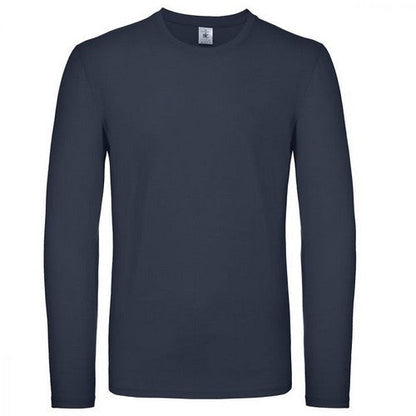 52-1916 B&C Long Sleeve Cotton Jersey in Navy