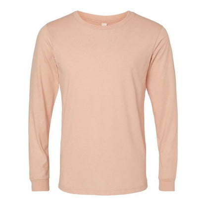 B&C Collection Long Sleeve Cotton Jersey in Peach