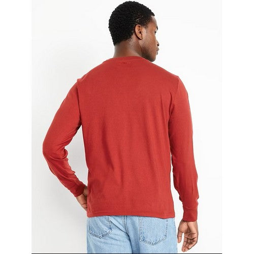 B&C Collection Long Sleeve Cotton Jersey in Red