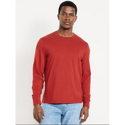 B&C Collection Long Sleeve Cotton Jersey in Red