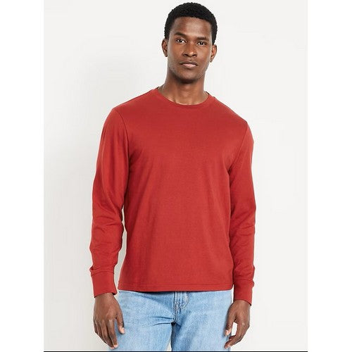 B&C Collection Long Sleeve Cotton Jersey in Red