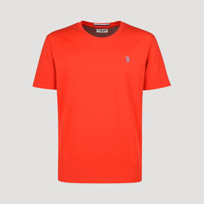 US Polo Assn. Embroidered Logo T-Shirt in Orange