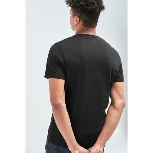 Next Stag Logo Crew Neck T-Shirt in Black