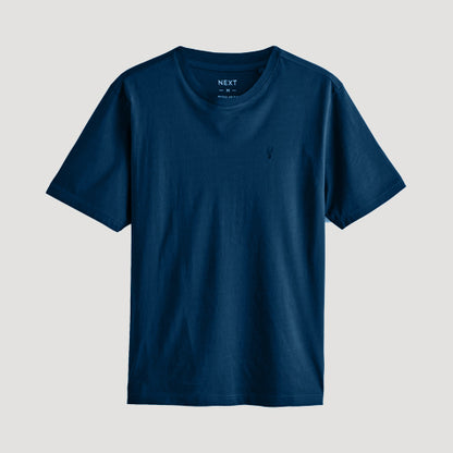 Next Stag Logo Crew Neck T-Shirt in Petrol