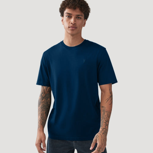 Next Stag Logo Crew Neck T-Shirt in Petrol