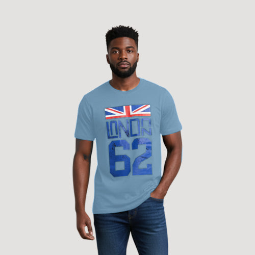 Size& London Graphic Tee in Blue