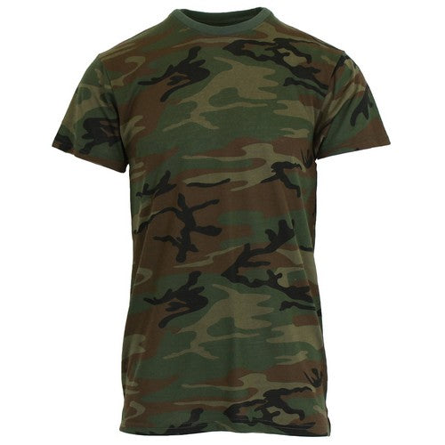 MCMO-02 Galaxy Camo Crew Neck Tee in Woodland Green