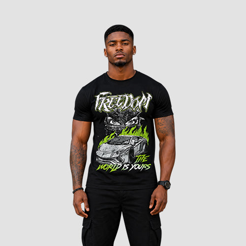 Freedom Graphic Tee in Black