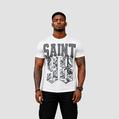 Saint 98 Graphic Tee in White