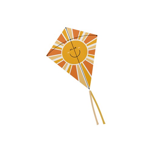 27" Diamond Kite in Sun Design