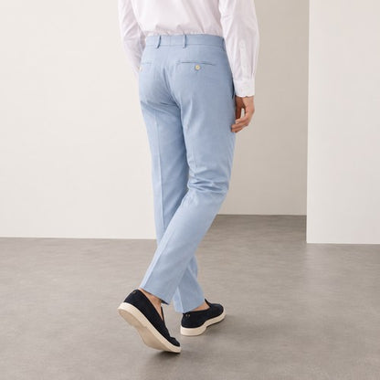 Marks & Spencer Tailored Linen Dress Pants in Light Blue