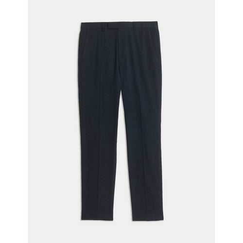 Marks & Spencer Tailored Linen Dress Pants in Indigo
