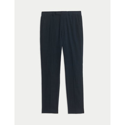 Marks & Spencer Tailored Linen Dress Pants in Indigo