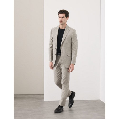 Marks & Spencer Tailored Linen Dress Pants in Neutral