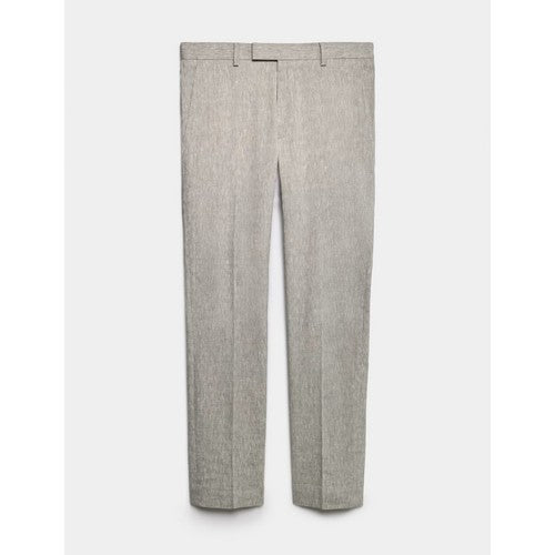Marks & Spencer Tailored Linen Dress Pants in Neutral