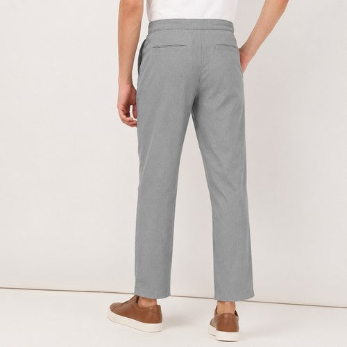 Marks & Spencer Casual Linen Pants in Light Grey
