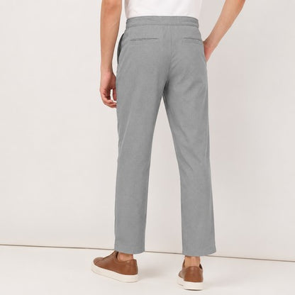 Marks & Spencer Casual Linen Pants in Light Grey