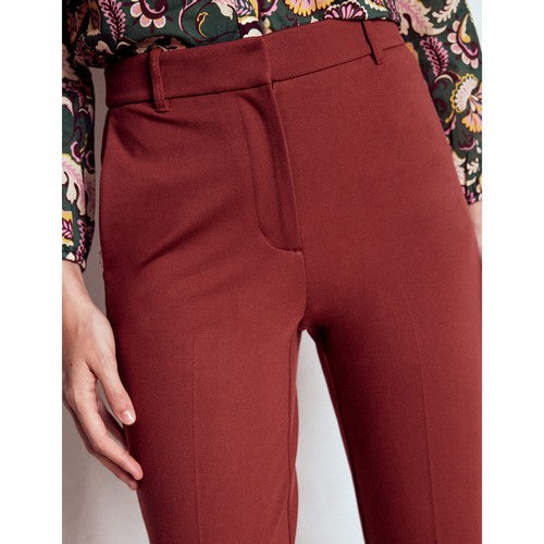 Marks & Spencer Autograph Slim Leg Crop Dress Pants in Chestnut