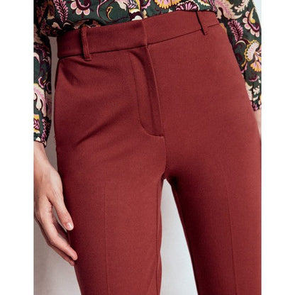 Marks & Spencer Autograph Slim Leg Crop Dress Pants in Chestnut