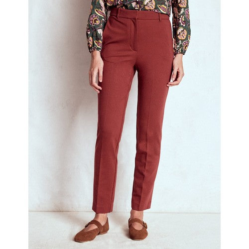 T50/02628 Marks & Spencer Autograph Slim Leg Crop Dress Pants in Chestnut