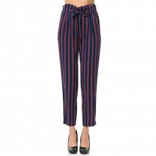 Stripe Cigarette Leg Pants