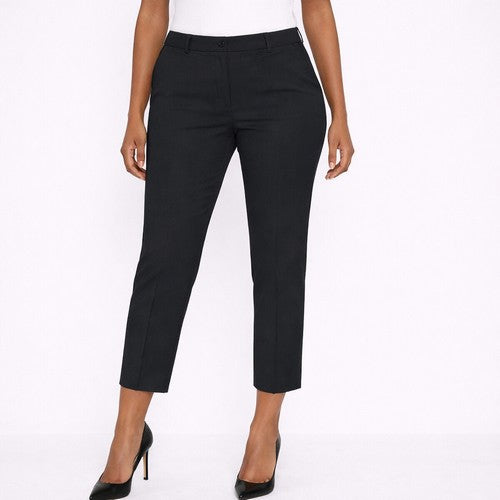 Peacocks Tapered Capri Dress Pants in Black
