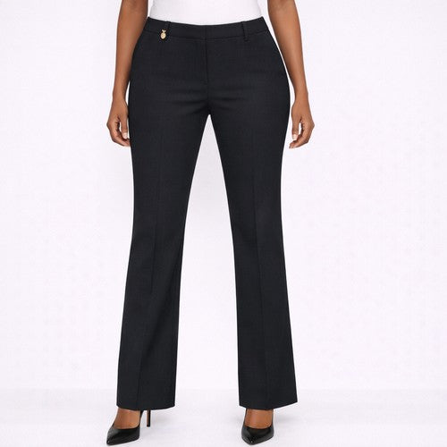 M&Co Bootcut Dress Pant in Black