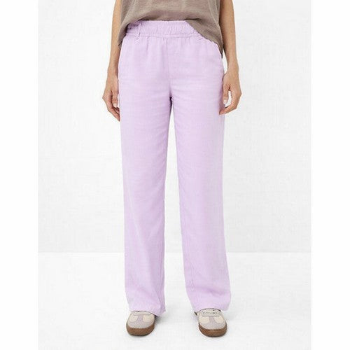 Brax Style Maine Fluid Wide Leg Tencel Pants in Orchid