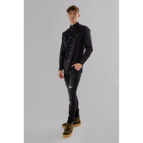 Top Look Destructed Slim Fit Jeans in Black