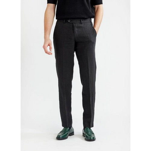 H&M LOGG Linen Chino Pants Black
