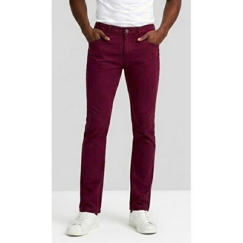 Hawk's Bay Regular Fit Jeans in Burgundy
