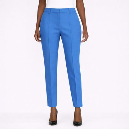 Cigarette Leg Dress Pants in Electric Blue