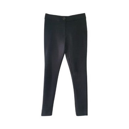 Kulclothing Slim Fit Stretch Gold Button Detail Pants Black 