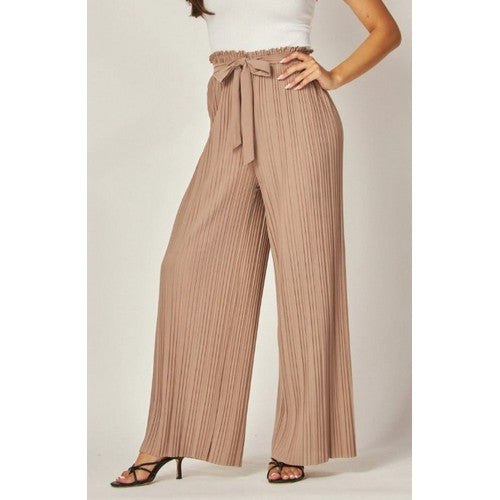 Pleated Palazzo Pants