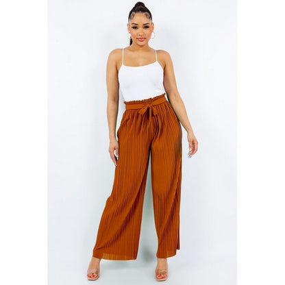 Pleated Palazzo Pants