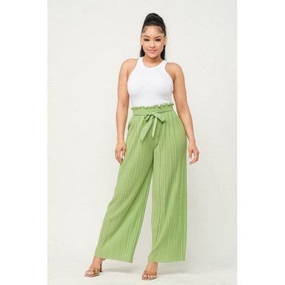 Pleated Palazzo Pants