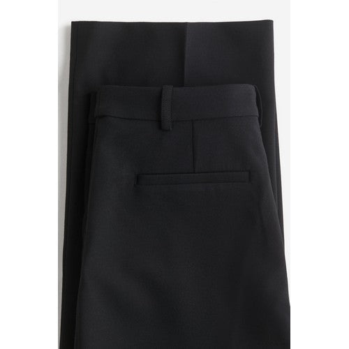 H&M Crepe Straight Leg Dress Pants Black