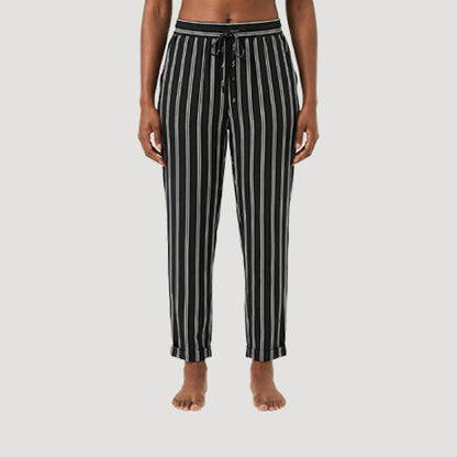 Striped Soft Pants in Black & White