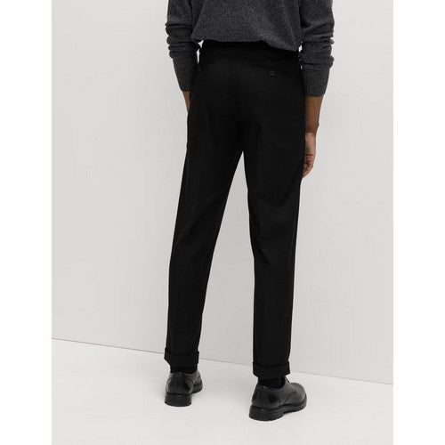 Marks & Spencer Side Adjuster Twill Dress Pants in Black