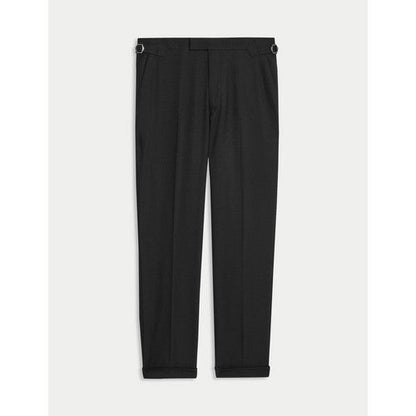 Marks & Spencer Side Adjuster Twill Dress Pants in Black