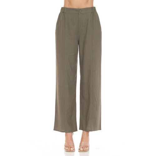 Wide Leg Linen Pants