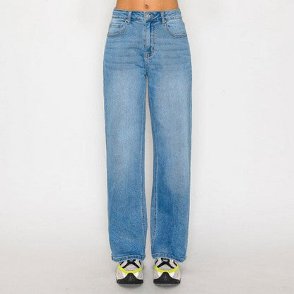 Wax Jean Basic Straight Jean in Light Denim