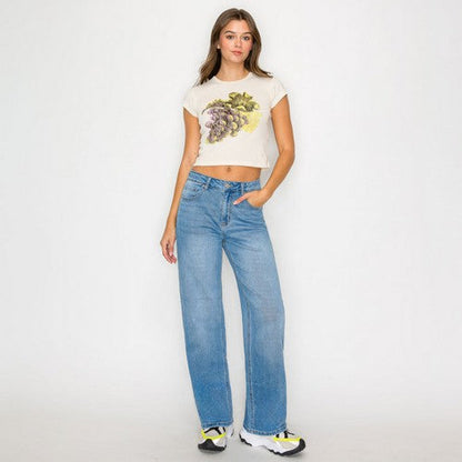 90376 Wax Jean Basic Straight Jean in Light Denim