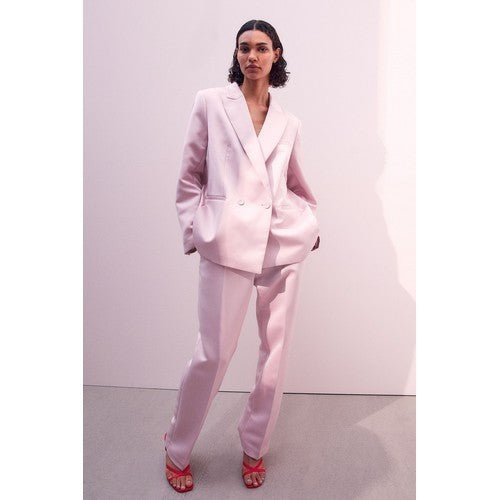 H&M Straight Satin Dress Pants in Pastel Pink – Seasons Fashion H&M Straight Satin Dress Pants in Pastel Pink – Seasons Fashion