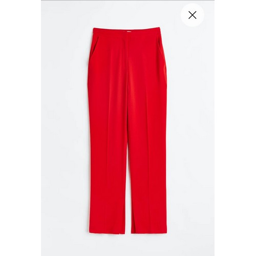 h&m red crepe dress Women's Dark red Satin Dress
